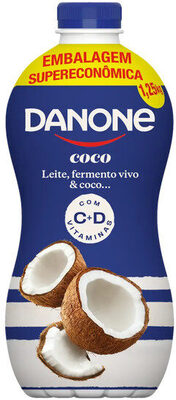 Iogurte Parcialmente Desnatado Coco Danone Garrafa 1,25kg Embalagem Supereconômi