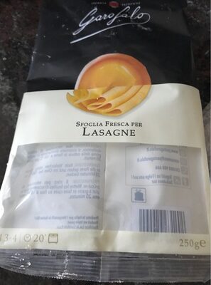 Sfoglia Fresca Per Lasagne