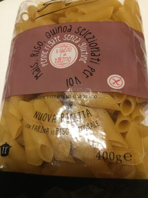 Penne Rigate Senza Glutine Mais, Riso, Quinoa