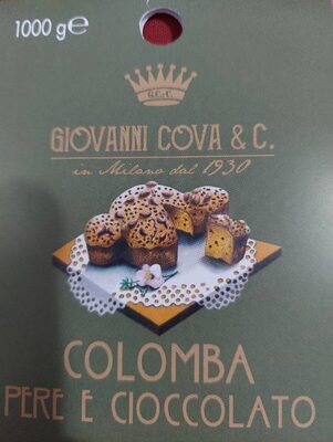 Colomba Pere E Cioccolato