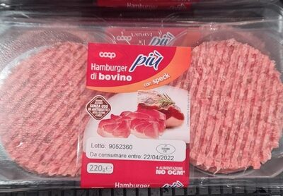 Hamburger Di Bovino Con Speck