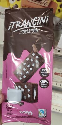 I Trancini Di Pan Di Spagna Con Cacao E Latte