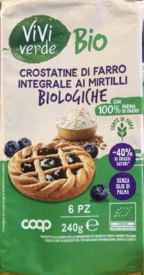 Crostatine Di Farro Integrale Ai Mirtilli Biologiche