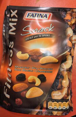 Fitness Mix Mandorle, Uva Anacardi, Noci Brasile, Cranberries