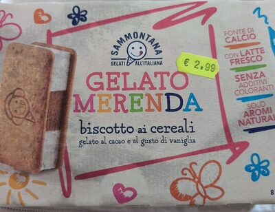 Gelato Merenda Biscotto Ai Cereali