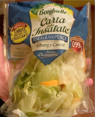 Carta Delle Insalate Iceberg E Carote