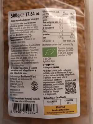 Orzo Mondo Italiano
