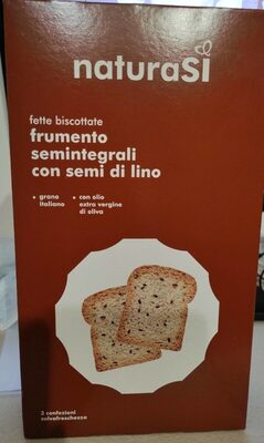 Fette Biscottate Semintegrali Con Semi Di Lino