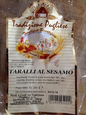 Taralli Al Sesamo