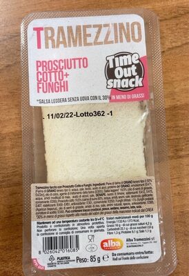 Tramezzino Prosciutto Cotto+funghi
