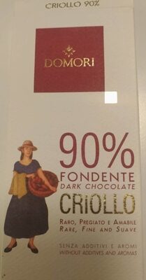 90% Fondente Dark Chocolate Criollo