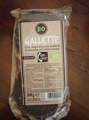 Gallette Di Riso Ricoperte Di Cioccolato Fondente Bio