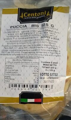 Puccia Bis 125 G