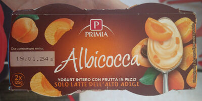 Yogurt Intero All'albicocca