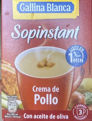 Sopinstant Crema De Pollo
