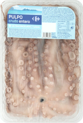 Pulpo Crudo Entero Ultracongelado