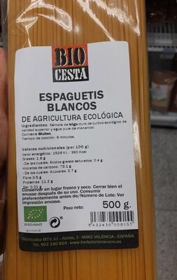 Espaguetis Blancos