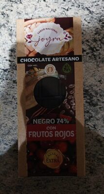 Chocolate Negro Artesano 74 Con Frutos Rojos