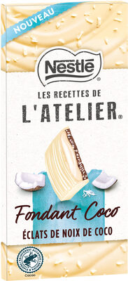 Nestle L'atelier – Tablette Chocolat Blanc & Lait Fondant Coco – 130g