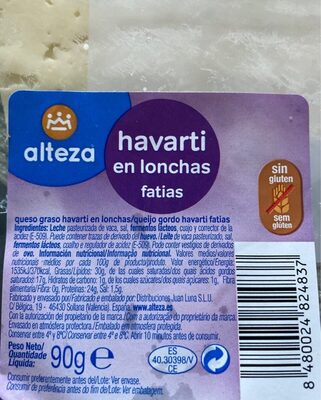 Havarti En Lonchas