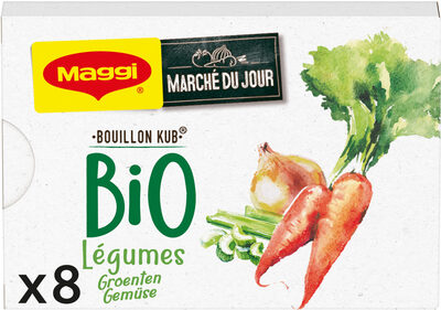 Nestle Maggi Kub Bouillon Bio Légumes 80g - 8 Tablettes