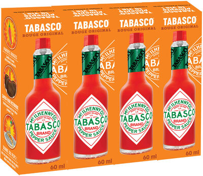 Tabasco Sauce Epicée Rouge Lot 4x60ml