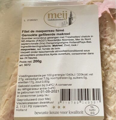Filet De Maquereau Fumé