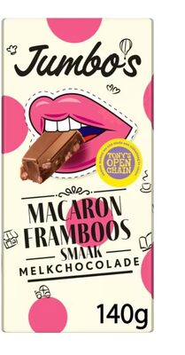 Jumbo's Melkchocolade Macaron Framboos Limited Edition 140 G